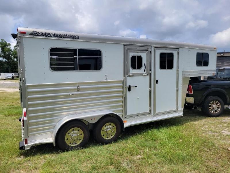 2017 Elite Trailers 2 horse straight gooseneck w/dressing room Horse Trailer 2017 Elite Trailers 2 horse straight gooseneck w/dressing room Horse Trailer