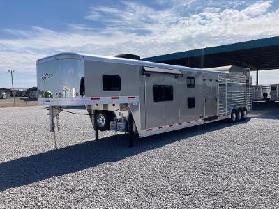 2023 Exiss Trailers 8'wide 14.6' lq w/ midtack and 17' stock Stock / Stock Combo Trailer 2023 Exiss Trailers 8'wide 14.6' lq w/ midtack and 17' stock Stock / Stock Combo Trailer