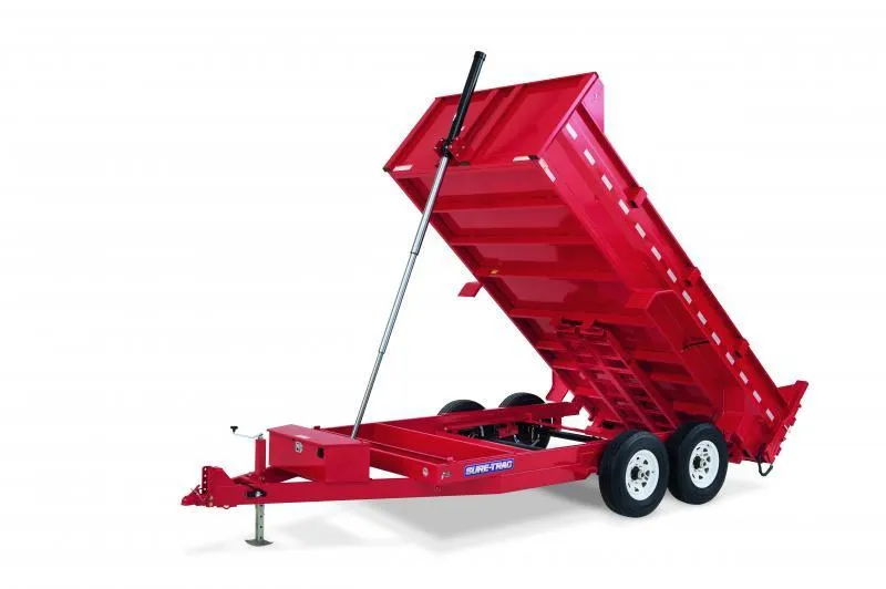 2026 Sure-Trac 7X12 TA 12K TELESCOPIC Dump Trailer