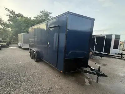 2026 Quality Cargo 7x16 TA 7' INTERIOR HEIGHT BLACK OUT PACKAGE