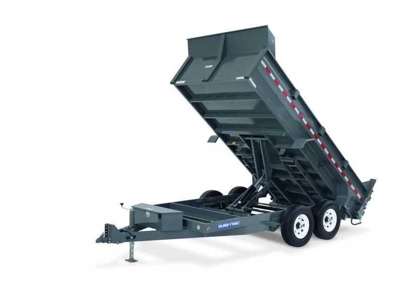 2026 Sure-Trac 7x14 TA SCISSOR 14K Dump Trailer