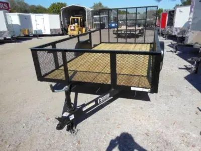2027 Triple Crown Trailers Open 6X12- 2' mesh sides Utility Trailer