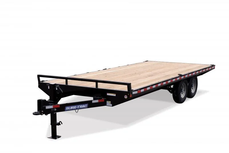 2026 Sure-Trac 8.5X18 SD FLATBED DECKOVER 15K Equipment Trailer
