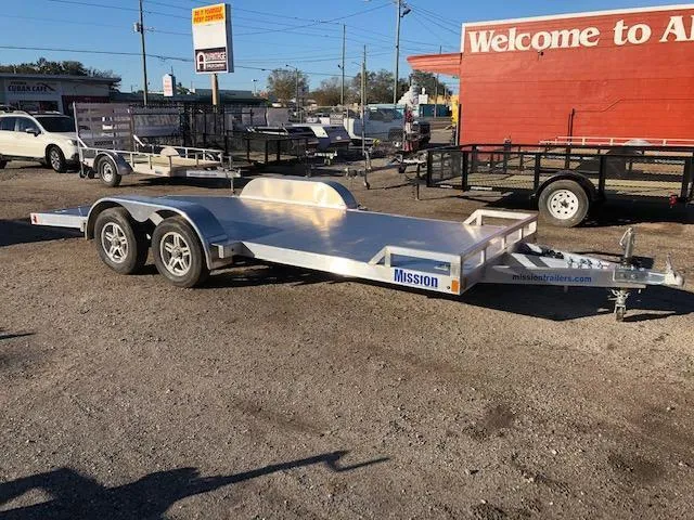 2026 Mission 7 x 18 Aluminum Car / Racing Trailer