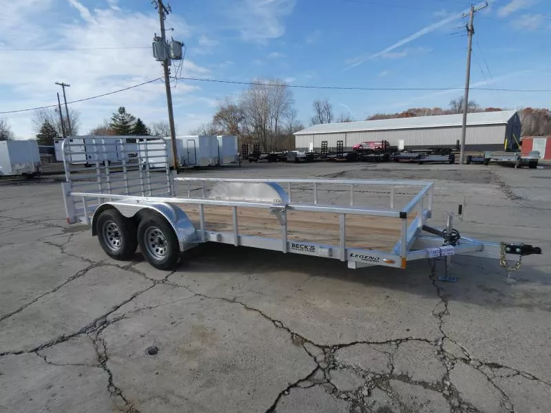 New Legend 7' x 16' Open Aluminum Utility Trailer For Sale - Best Built Aluminum Utility Trailer - Flexible Financing Options & Low Monthly Payments