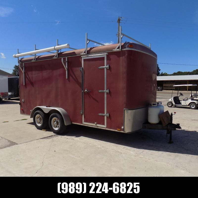 Used United Trailers 7' x 16' Enclosed Cargo/Contractror Trailer - Interior Cabinets & Workstation Used United Trailers 7' x 16' Enclosed Cargo/Contractror Trailer - Interior Cabinets & Workstation