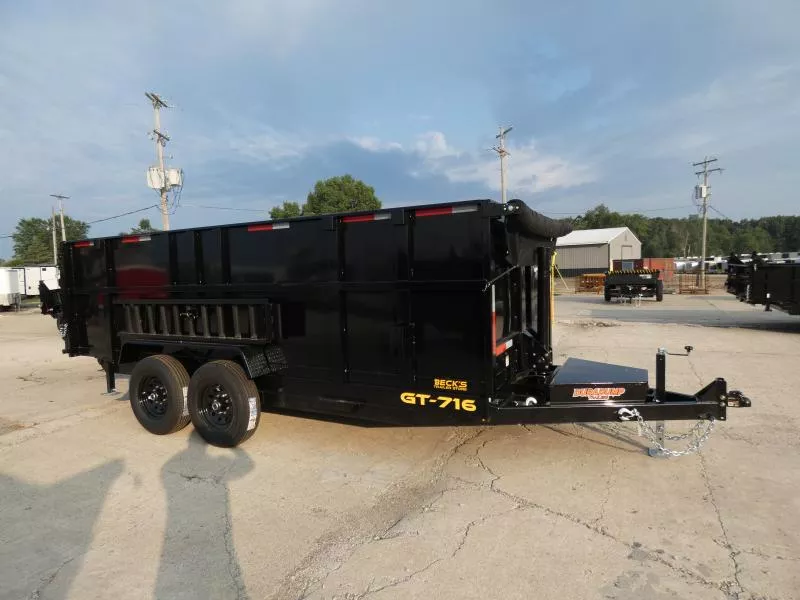 New DuraDump 7' x 16' Dump Trailer For Sale - 4' Sides - Telescopic Lift - Flexible Financing Options & Low Monthly Payments