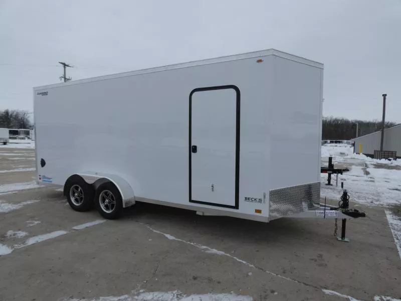 New Legend Thunder 7.5' x 16' Aluminum Enclosed Cargo Trailer for Sale - TRANSLUCENT ROOF - Flexible Financing Options & Low Monthly Payments