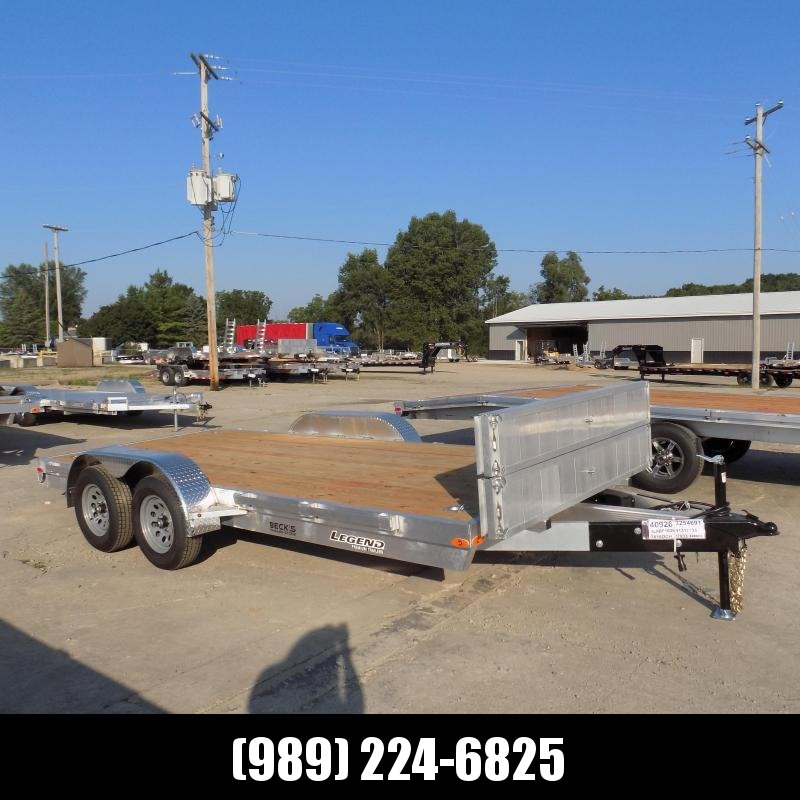 New Legend 7' x 16' Open Aluminum Equipment/Car Hauler Trailer For Sale - $0 Down & Payments from $125/mo. W.A.C New Legend 7' x 16' Open Aluminum Equipment/Car Hauler Trailer For Sale - $0 Down & Payments from $125/mo. W.A.C
