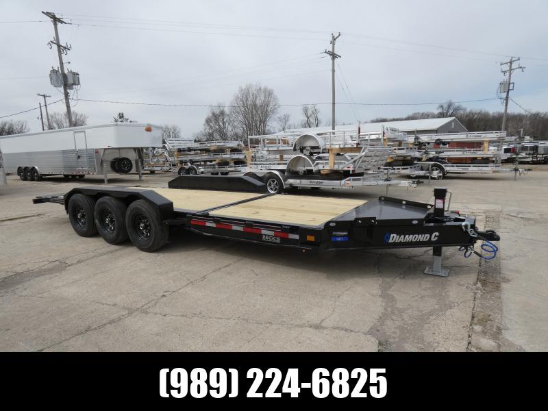 New Diamond C HDT 7' x 22' Tilt Deck Equipment Trailer - 24K Weight Rating - Torsion Axles - Flexible Financing Options & Low Monthly Payments 