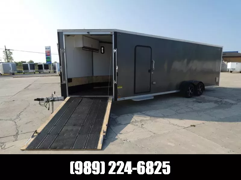 Used Legend Explorer 7' x 29' Snowmobile Trailer - 7' Interior Height - Torsion Axles