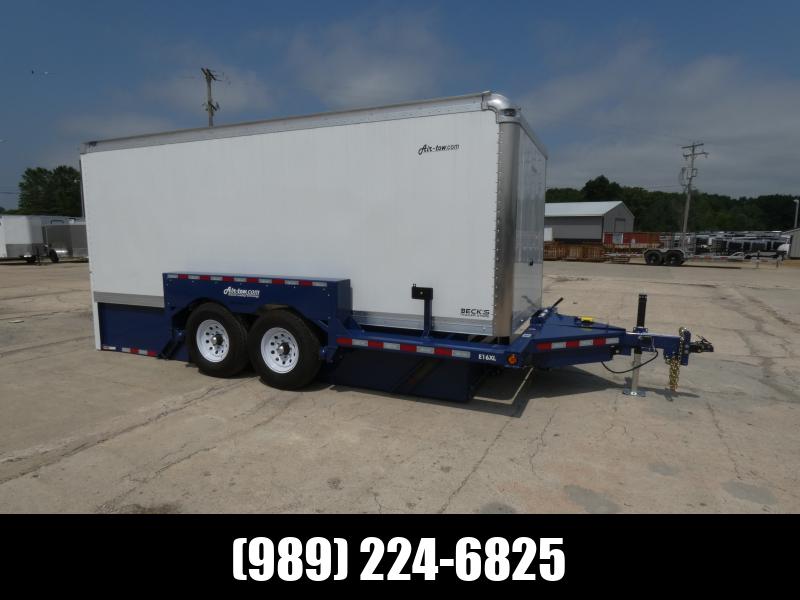 New Air Tow 16' Enclosed Drop Deck Equipment Trailer For Sale - Easy Ground Level Loading = No Ramps or Tilt Deck