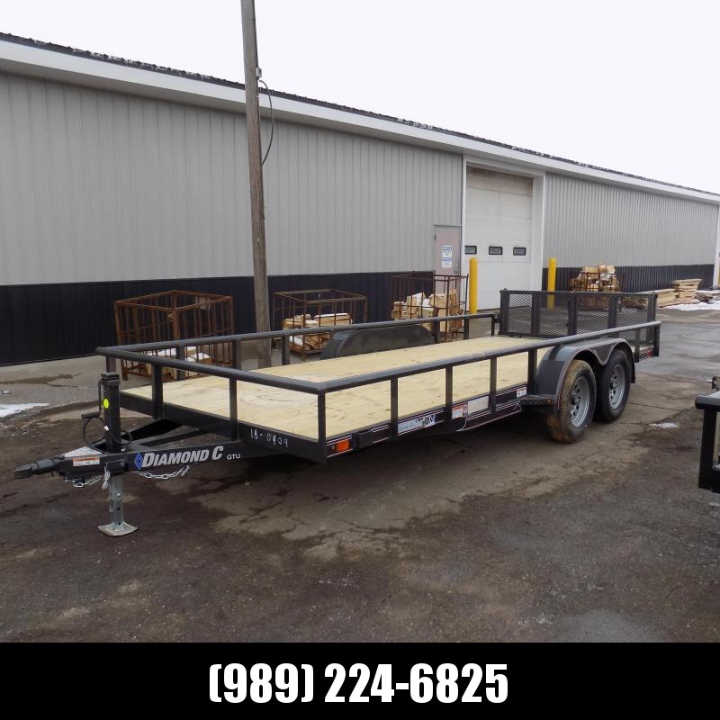 New Diamond C Trailers 7' x 18' Tandem Axle Utility Trailer With Bi-Fold Gate - $0 Down & $95/mo. W.A.C. New Diamond C Trailers 7' x 18' Tandem Axle Utility Trailer With Bi-Fold Gate - $0 Down & $95/mo. W.A.C.