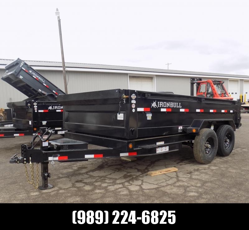 New Iron Bull 7' x 14' Dump Trailer - 7 Gage Floor - Flexible $0 Down Financing Available New Iron Bull 7' x 14' Dump Trailer - 7 Gage Floor - Flexible $0 Down Financing Available