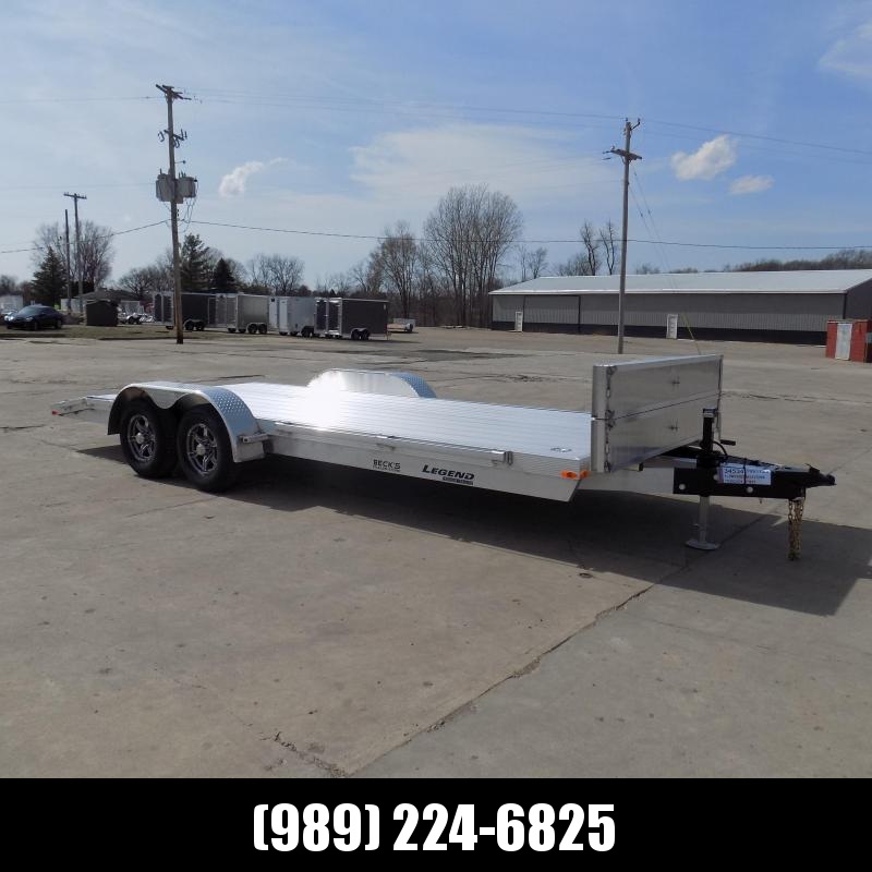 New Legend 7' x 20' Aluminum Open Car Hauler - 5200# Torsion Axles - $0 Down & Payments From $129/mo. W.A.C. New Legend 7' x 20' Aluminum Open Car Hauler - 5200# Torsion Axles - $0 Down & Payments From $129/mo. W.A.C.