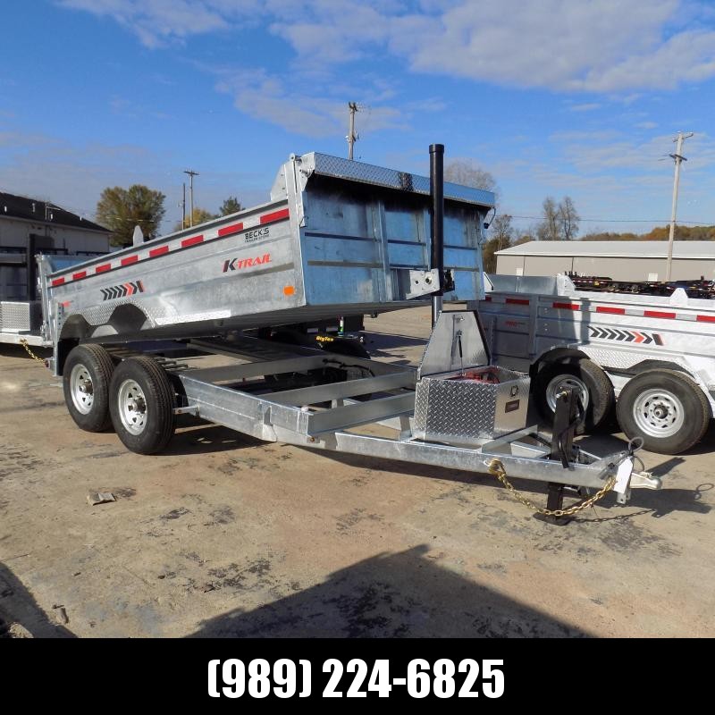New Galvanized 7 x 12' Dump Trailer with Telescopic Lift - Corrosion Resistant - $0 Down & Flexible Financing Available New Galvanized 7 x 12' Dump Trailer with Telescopic Lift - Corrosion Resistant - $0 Down & Flexible Financing Available
