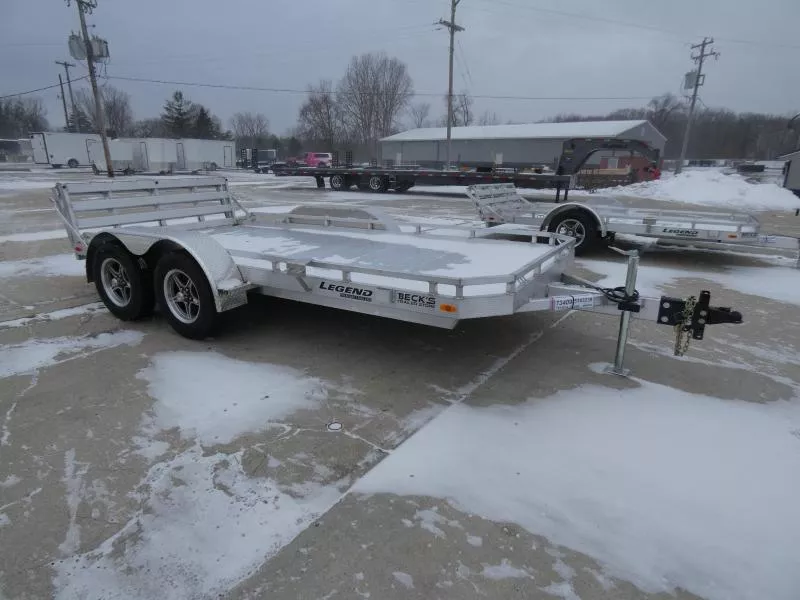 New Legend All Aluminum 7' x 14' Utility Trailer With Aluminum Deck & 3-Way Gate - $0 Down Financing Options Available