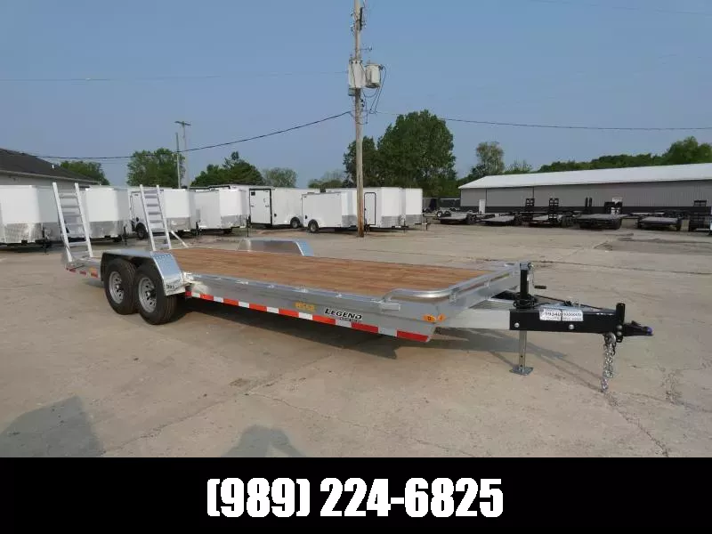 New Legend 7' x 24' Aluminum Equipment Trailer For Sale - 14,000# GVWR - Flexible Financing Options Available