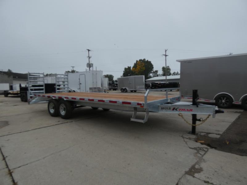 New 102" x 23'  Galvanized Deckover Equipment Trailer - Corrosion Resistant - Business & Personal Financing Available