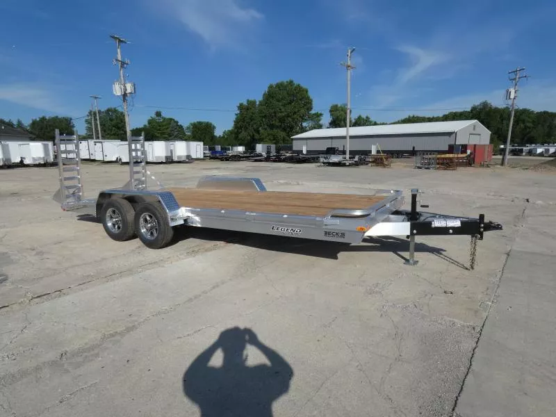 New Legend 7' x 20' Aluminum Equipment Trailer For Sale - Torsion Axles - Flexible Financing Options Available