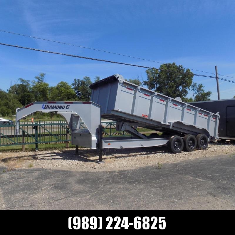 New Diamond C Trailers 7' x 20' Low Profile Dump Trailer - NEARLY 17k PAYLOAD CAPACITY - 44'' Sides - Financing Available New Diamond C Trailers 7' x 20' Low Profile Dump Trailer - NEARLY 17k PAYLOAD CAPACITY - 44'' Sides - Financing Available