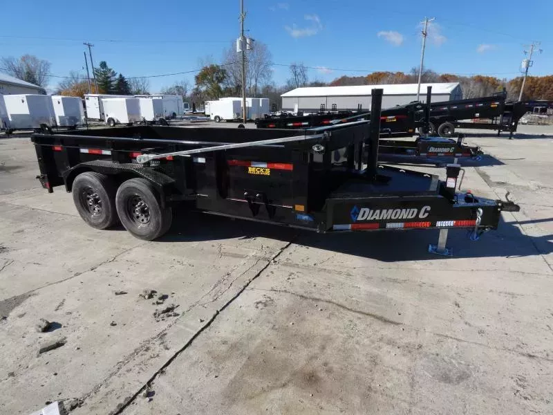 New Diamond C Trailers 7' x 14' Low Profile Dump Trailer For Sale - Loaded With Features - Flexible Financing Options & Low Monthly Payments 