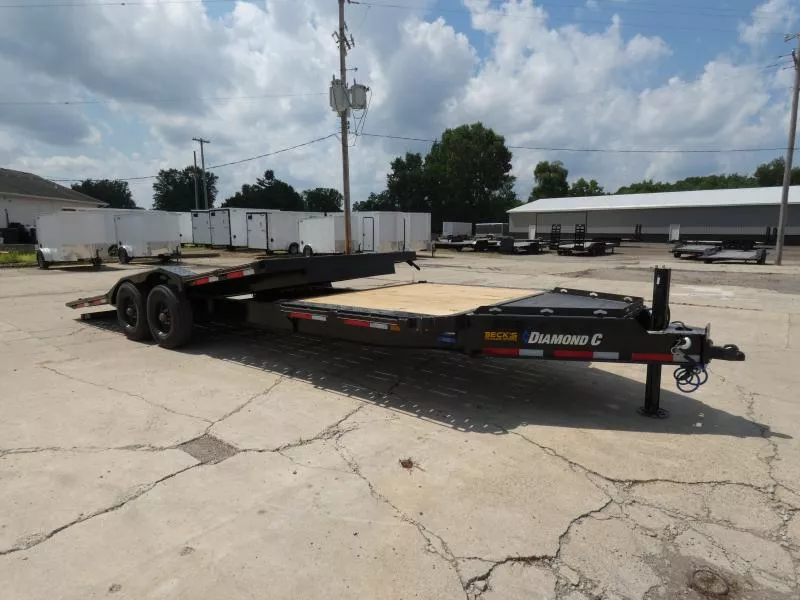 New Diamond C HDT 7' x 24' Tilt Deck Equipment Trailer For Sale - 10K Torsion Axles - Flexible Personal & Business Financing Options & Low Monthly Payments 