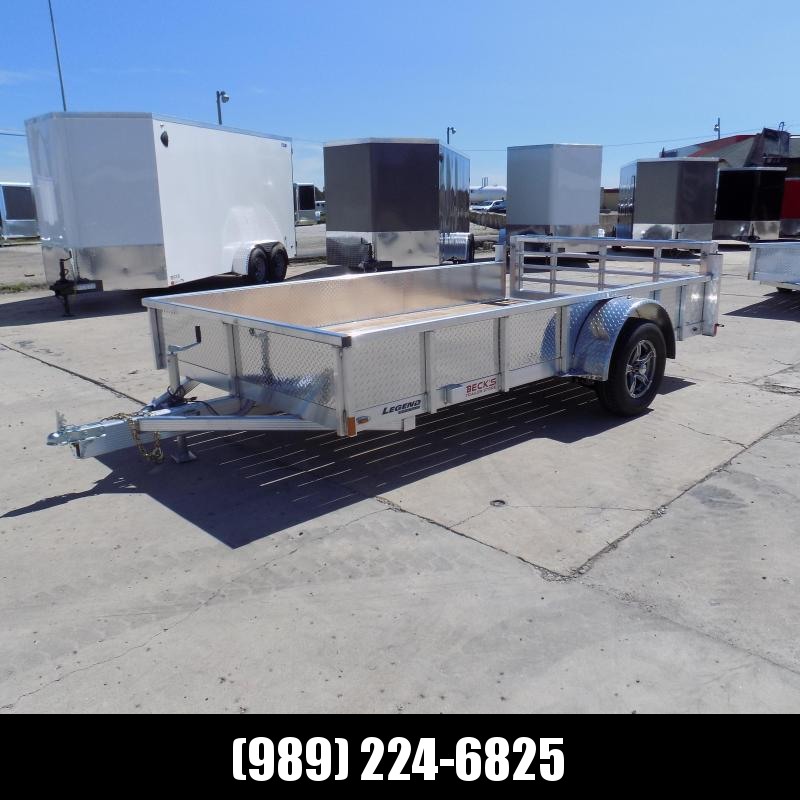 New Legend Open Deluxe 7' x 12' Aluminum Utility Trailer - $0 Down & Payments From $73/mo. W.A.C. New Legend Open Deluxe 7' x 12' Aluminum Utility Trailer - $0 Down & Payments From $73/mo. W.A.C.