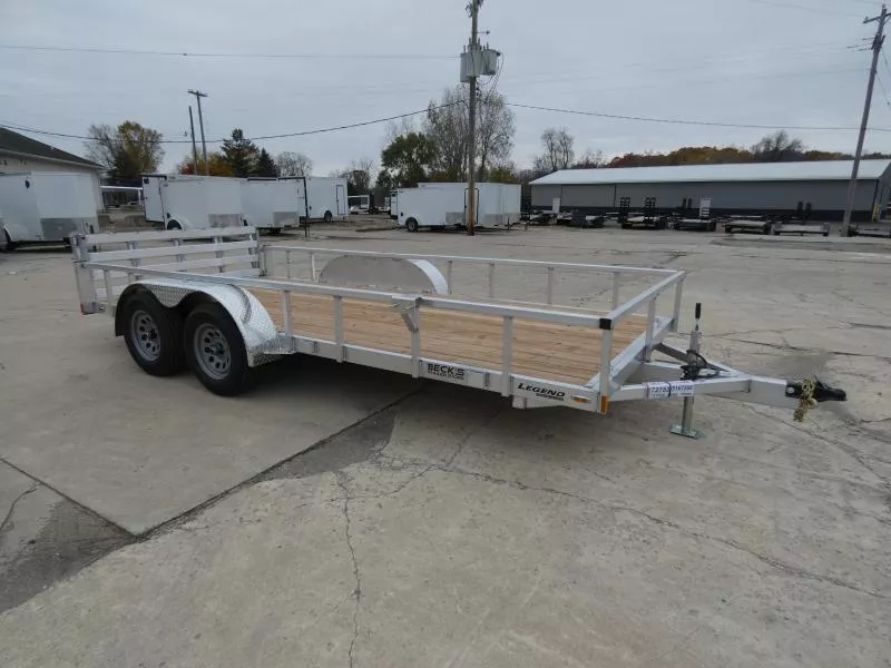 New Legend 7' x 16' Open Aluminum Utility Trailer For Sale - Best Built Aluminum Utility Trailer - Flexible Financing Options & Low Monthly Payments