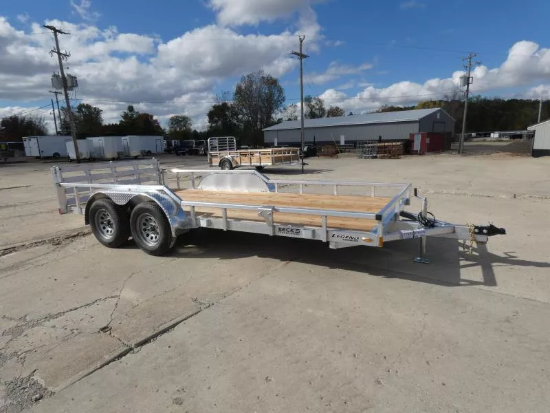 New Legend 7' x 16' Open Aluminum Utility Trailer For Sale - Best Built Aluminum Utility Trailer - Flexible Financing Options & Low Monthly Payments
