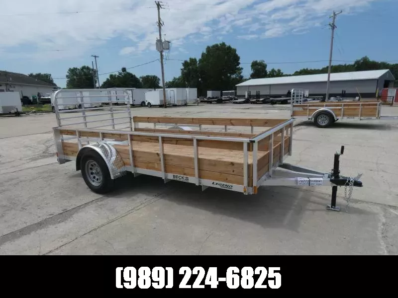 New Legend 6' x 12' Aluminum Utility Trailer For Sale - Triple Tube Tongue - $0 Down Financing Options Available