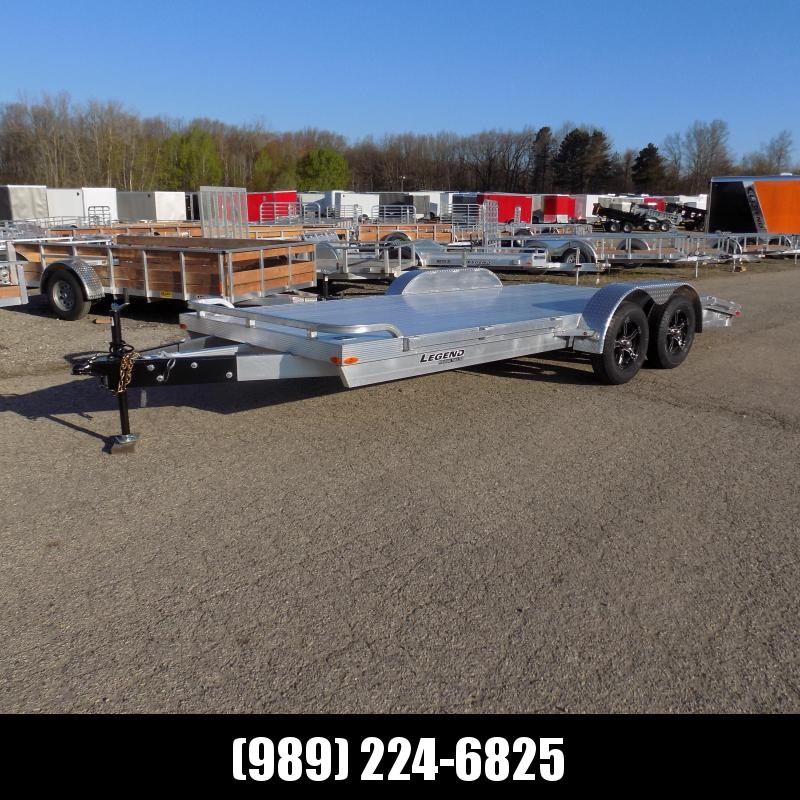 New Legend 7' x 18' Aluminum Open Car Hauler With Aluminum Deck - $0 Down Financing Available New Legend 7' x 18' Aluminum Open Car Hauler With Aluminum Deck - $0 Down Financing Available