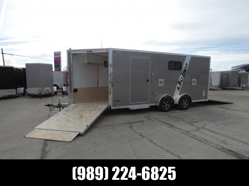 New Legend Explorer 7.5' x 23" Snowmobile Trailer - New 7.5' Wide Model Has NO Interior Wheel Wells! Flexible Financing Options Available