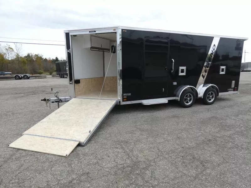 New Legend Explorer 7.5' x 23' Snowmobile Trailer - Only 7.5' Wide Model With NO Interior Wheel Wells!- Flexible Financing Options Available