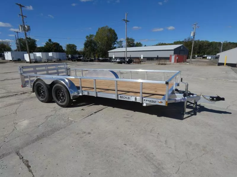 New Legend 7' x 16' Open Aluminum Utility Trailer For Sale - Flexible Financing Options & Low Monthly Payments