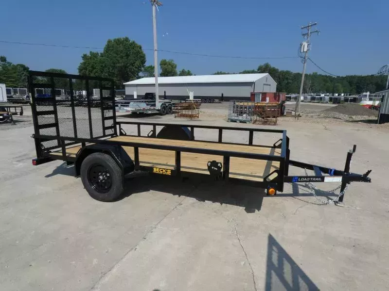New Load Trail 77" X 12' Single Axle Open Utility Trailer For Sale - 3500# Dexter Axle