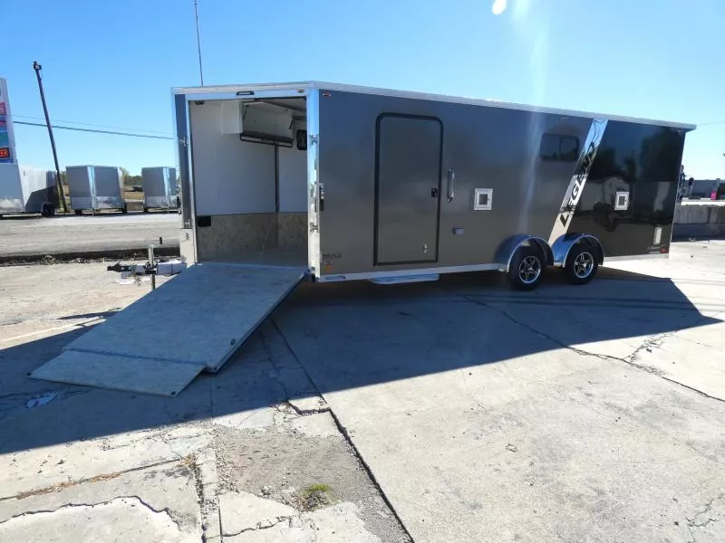 New Legend Explorer 7.5' x 27' Snowmobile Trailer - Only 7.5' Wide Model With NO Interior Wheel Wells! - Flexible Financing Options Available