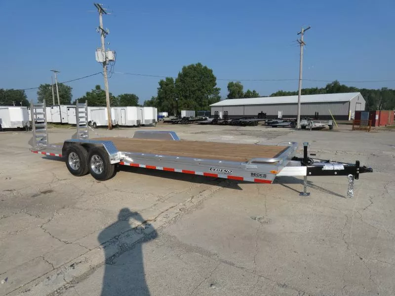 New Legend 7' x 24' Aluminum Equipment Trailer For Sale - 14,000# GVWR - Flexible Financing Options Available