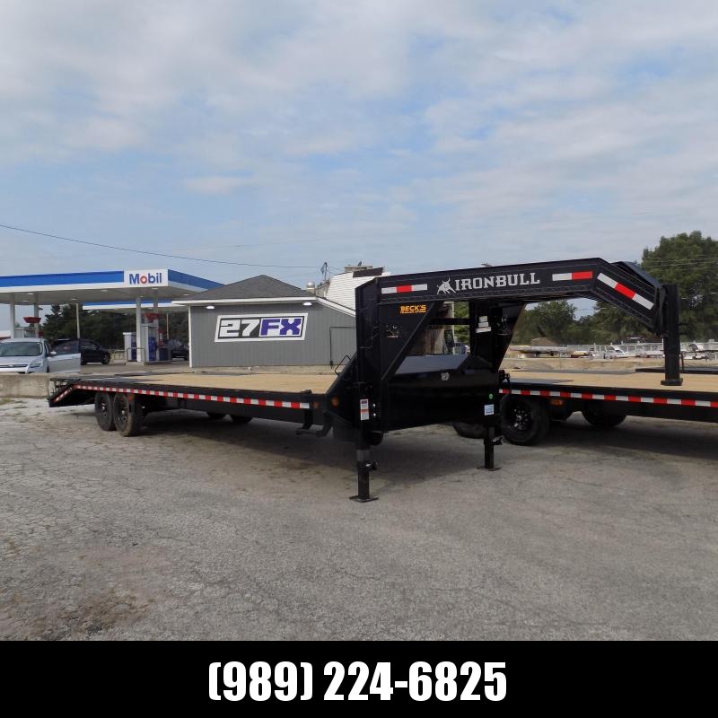 New Iron Bull Trailer 102" x 30'' Gooseneck Trailer With Max Ramps 0 Down & Financing Options