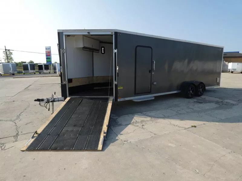 Used Legend Explorer 7' x 29' Snowmobile Trailer - 7' Interior Height - Torsion Axles