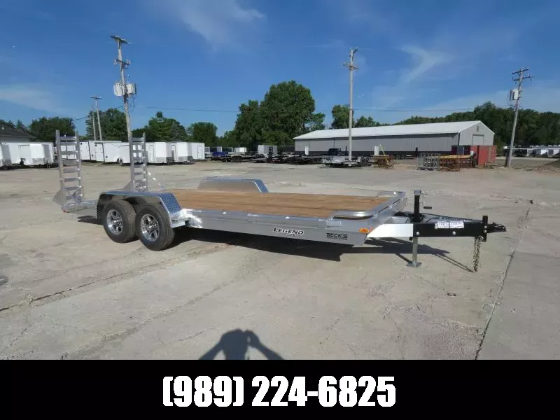 New Legend 7' x 20' Aluminum Equipment Trailer For Sale - Torsion Axles - Flexible Financing Options Available