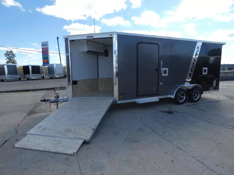 New Legend Explorer 7.5' x 23' Snowmobile Trailer - Only 7.5' Wide Model With NO Interior Wheel Wells! - Flexible Financing Options Available