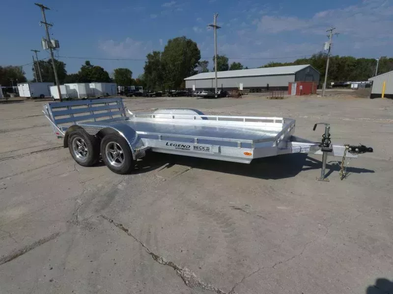 New Legend All Aluminum 7' x 14' Utility Trailer With Aluminum Deck & 3-Way Gate - $0 Down Financing Options Available