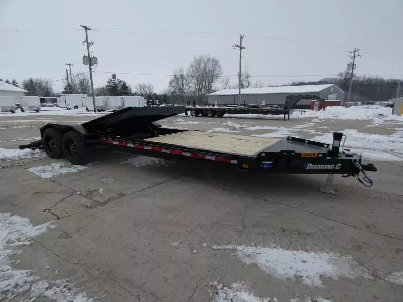 New Diamond C HDT 7' x 24' Tilt Deck Equipment Trailer For Sale - 10K Torsion Axles - Flexible Personal & Business Financing Options & Low Monthly Payments 