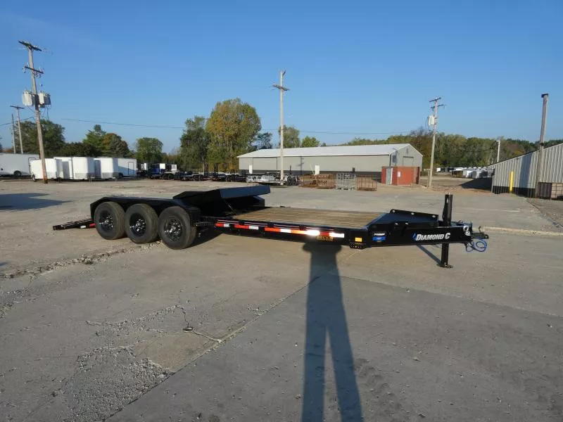 New Diamond C HDT 7' x 24' Tilt Deck Equipment Trailer - 24K Weight Rating - Torsion Axles - Flexible Financing Options & Low Monthly Payments 