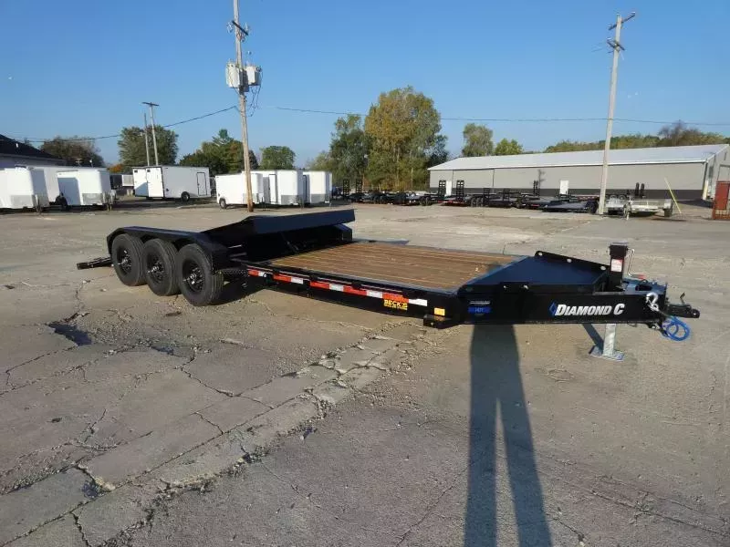 New Diamond C HDT 7' x 24' Tilt Deck Equipment Trailer - 24K Weight Rating - Torsion Axles - Flexible Financing Options & Low Monthly Payments 