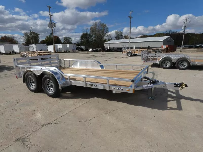 New Legend 7' x 14' Open Aluminum Utility Trailer For Sale - Absolute Best Built Aluminum Utility Trailer - Flexible Financing Options & Low Monthly Payments