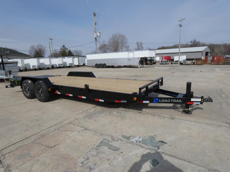 New Load Trailer 7' x 22' Open Car Hauler/Equipment Trailer For Sale With 7K Axles- $0 Down & Flexible Finance Options