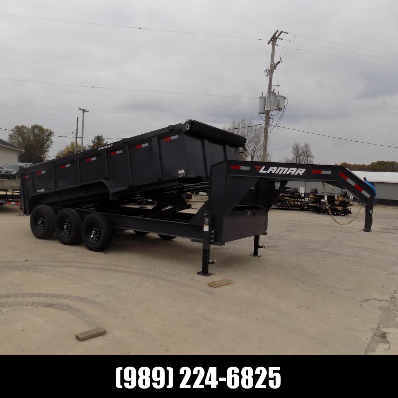 New Lumar 83" x 16' Low Pro Gooseneck Dump Trailer for Sale - $0 Down & Flexible Financing Available New Lumar 83" x 16' Low Pro Gooseneck Dump Trailer for Sale - $0 Down & Flexible Financing Available