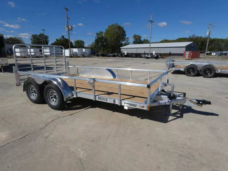New Legend 7' x 14' Open Aluminum Utility Trailer For Sale - Absolute Best Built Aluminum Utility Trailer - Flexible Financing Options & Low Monthly Payments